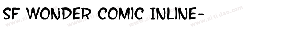 SF Wonder Comic Inline字体转换
